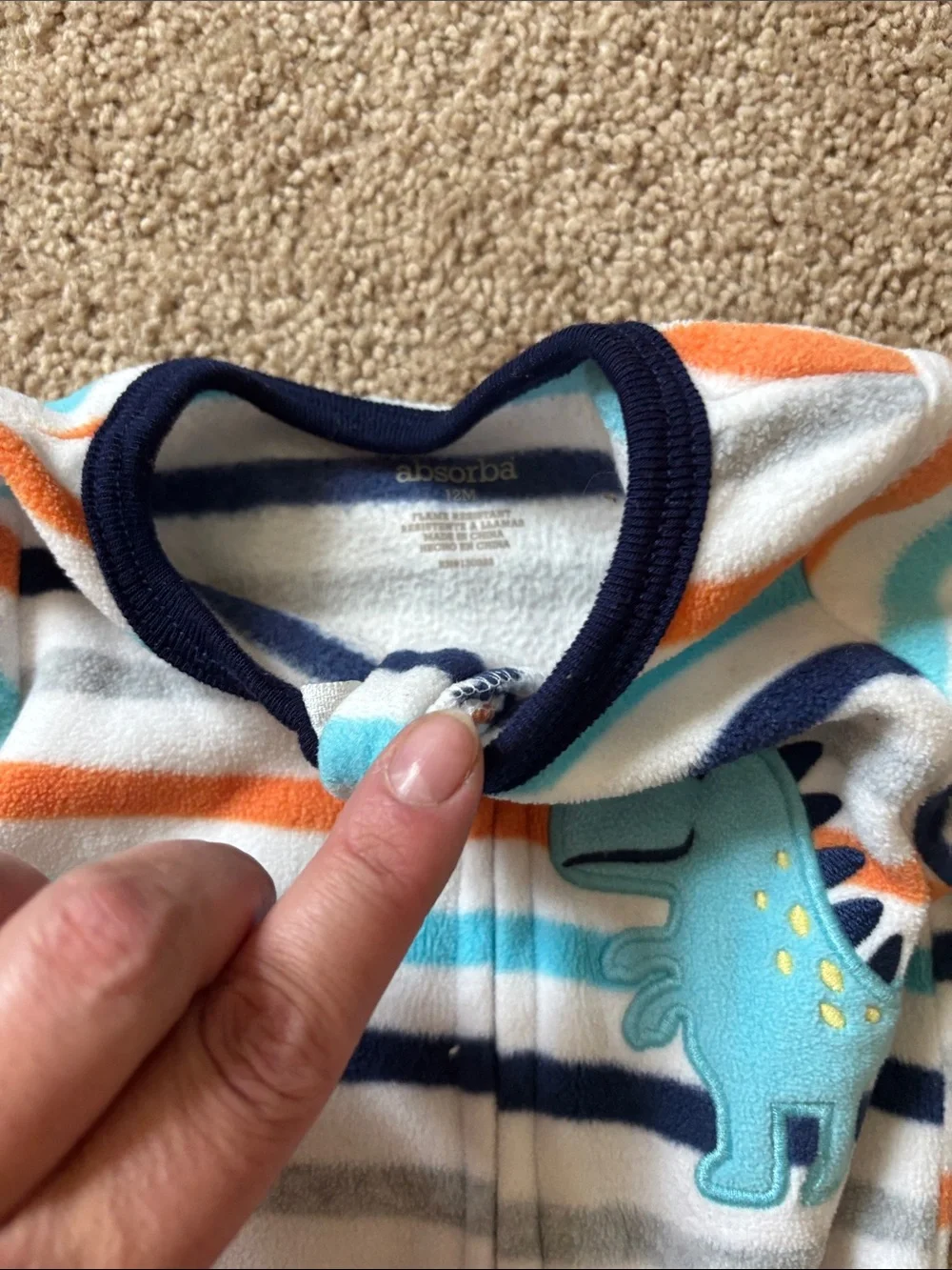 5 Boys Fleece Sleepers - 12 Months Sleep & Play